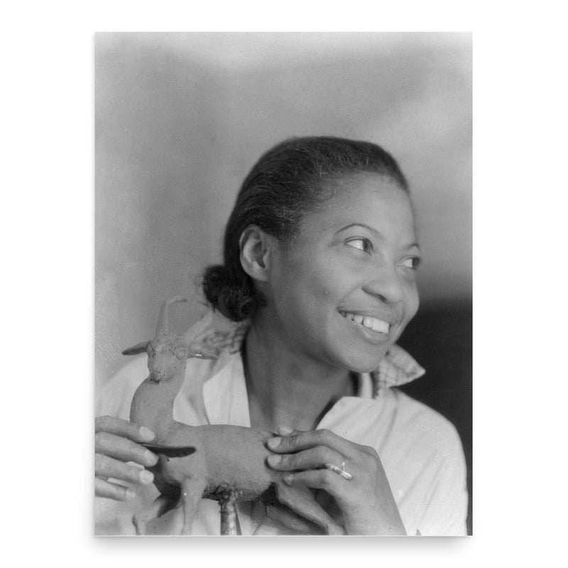 Augusta Savage poster print, in size 18x24 inches.