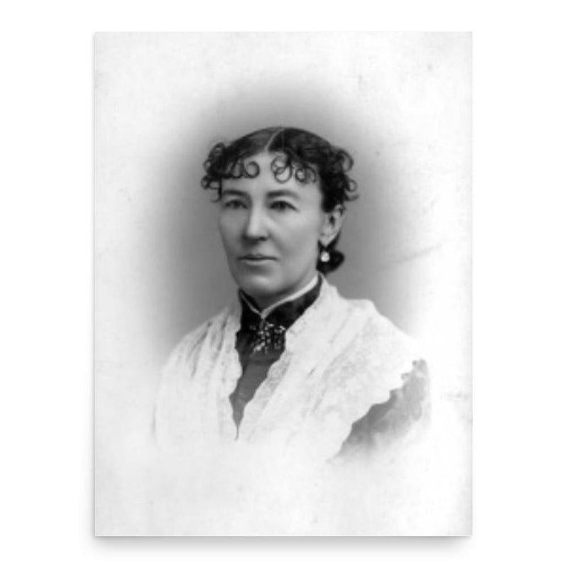 Augusta Tabor poster print, in size 18x24 inches.