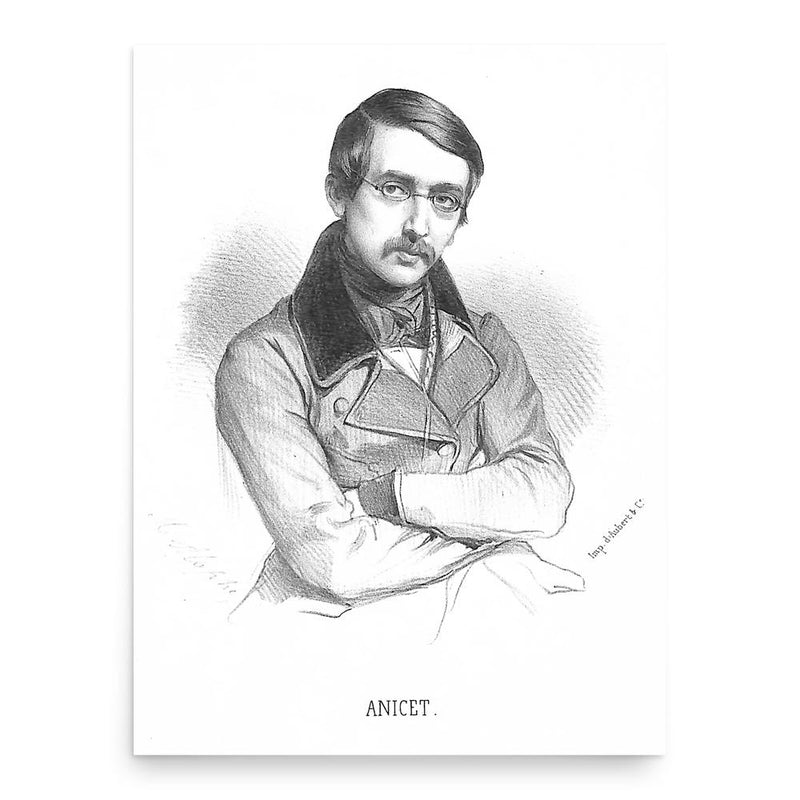 Auguste Anicet-Bourgeois poster print, in size 18x24 inches.
