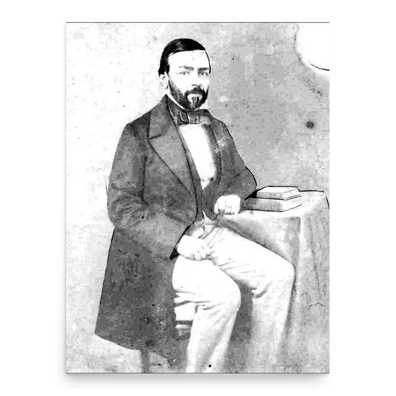 Auguste Bravard poster print, in size 18x24 inches.