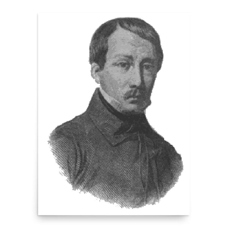 Auguste Brizeux poster print, in size 18x24 inches.