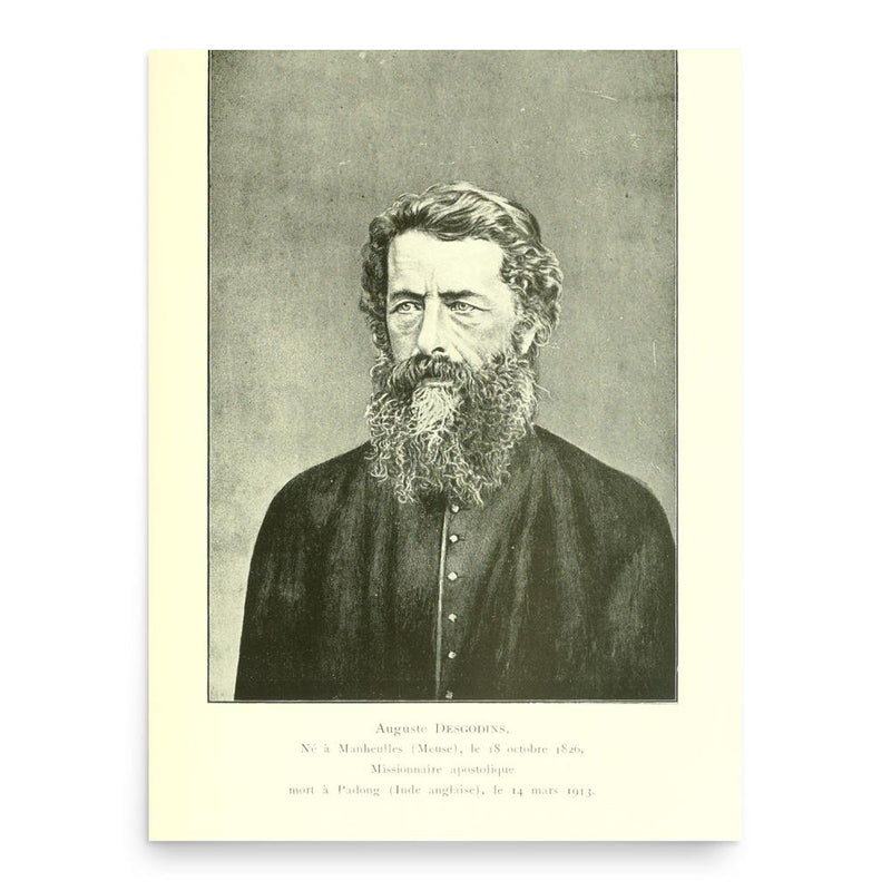 Auguste Desgodins poster print, in size 18x24 inches.