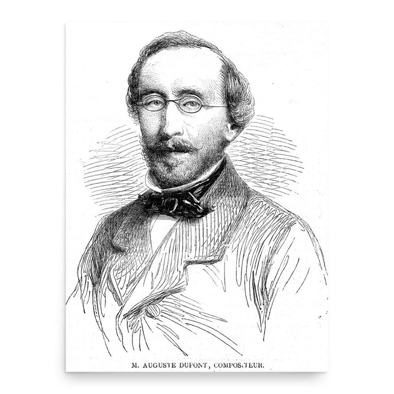 Auguste Dupont poster print, in size 18x24 inches.