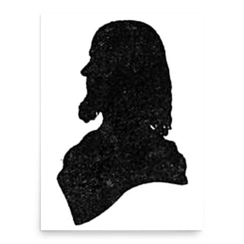 Auguste Edouart poster print, in size 18x24 inches.