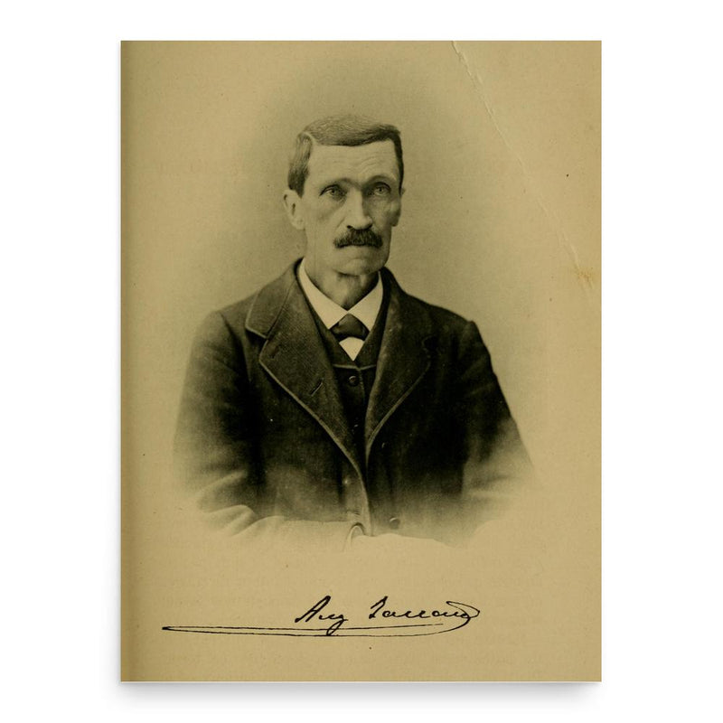 Auguste Jaccard poster print, in size 18x24 inches.