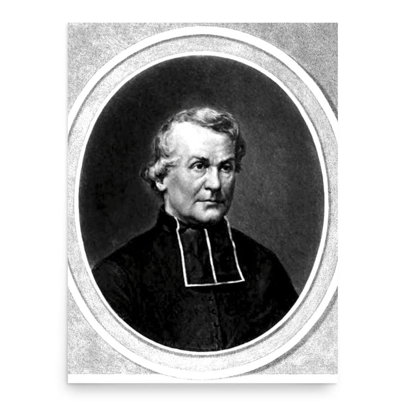 Auguste Joseph Alphonse Gratry poster print, in size 18x24 inches.