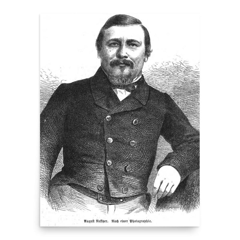 Auguste Nefftzer poster print, in size 18x24 inches.