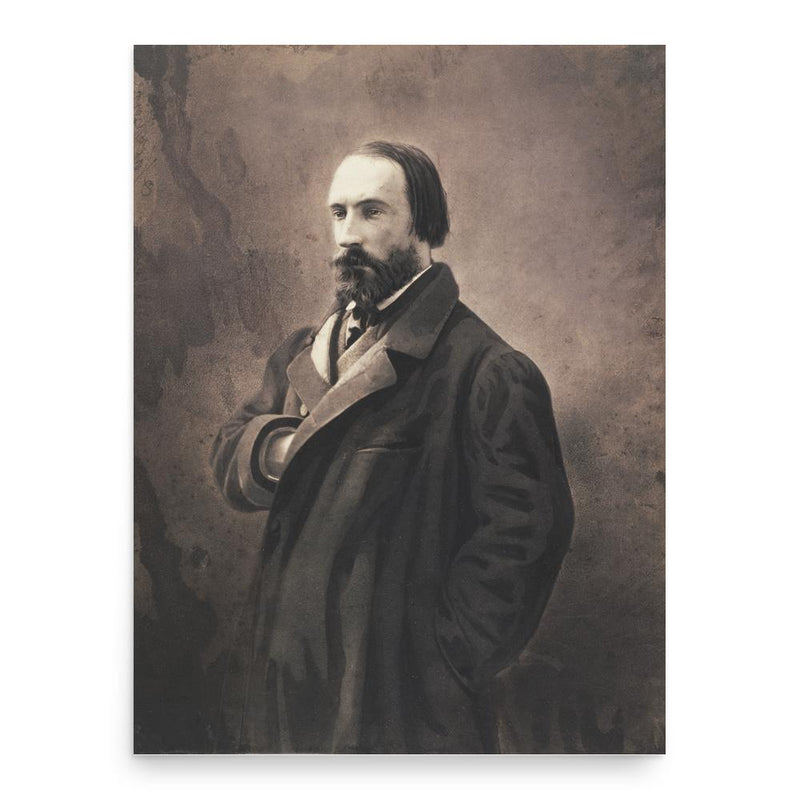 Auguste Vacquerie poster print, in size 18x24 inches.