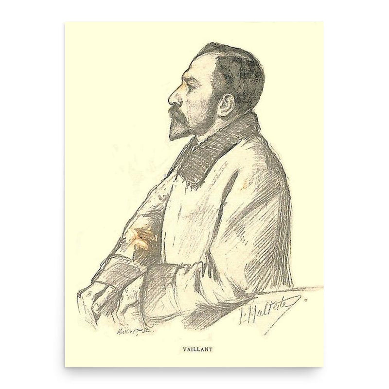 Auguste Vaillant poster print, in size 18x24 inches.