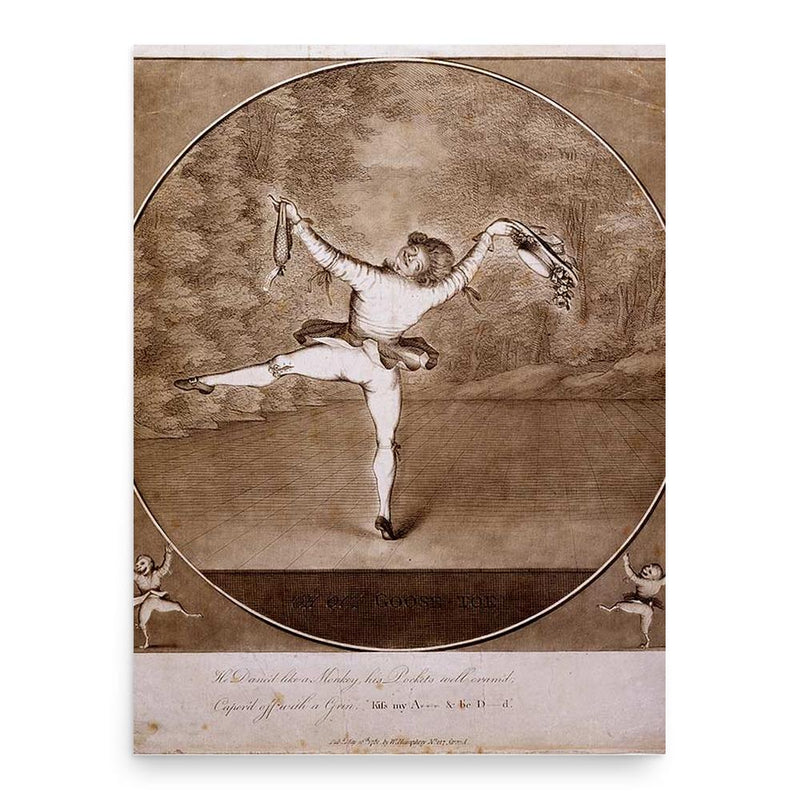 Auguste Vestris poster print, in size 18x24 inches.