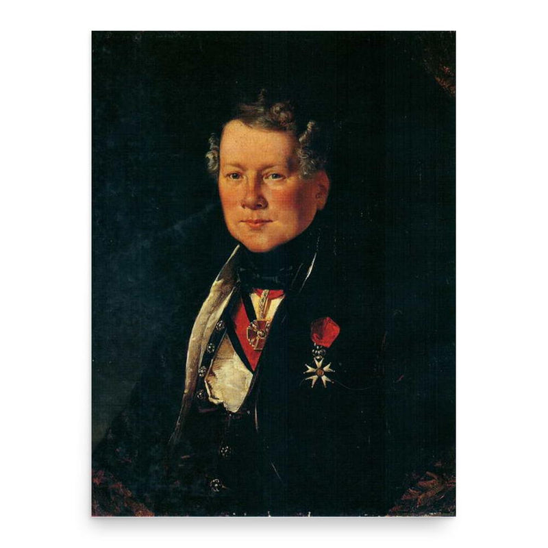 Auguste de Montferrand poster print, in size 18x24 inches.