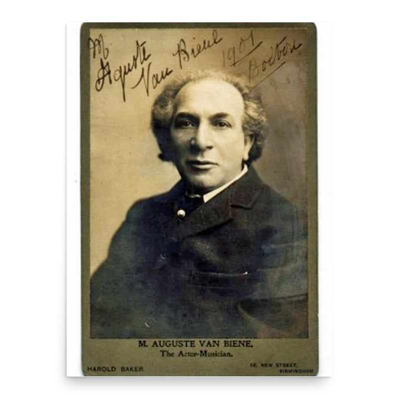 Auguste van Biene poster print, in size 18x24 inches.