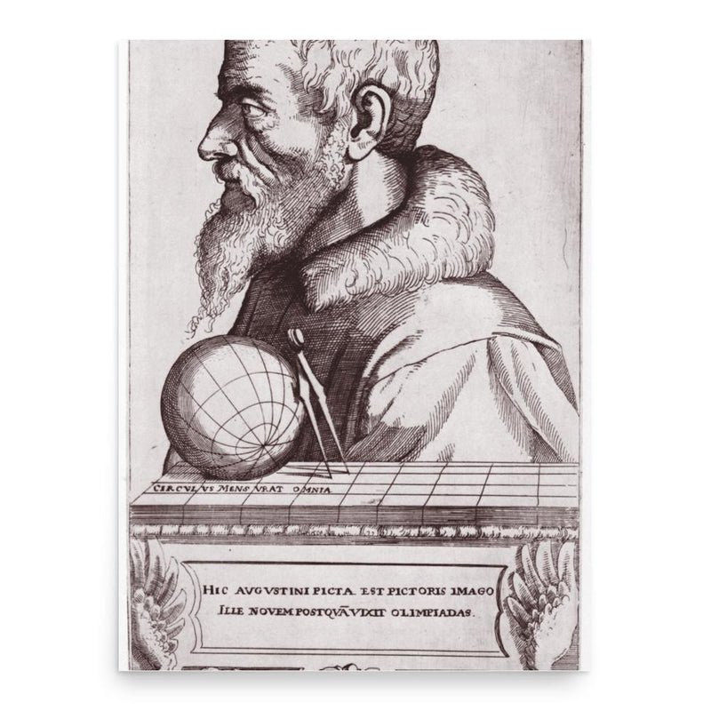 Augustin Hirschvogel poster print, in size 18x24 inches.