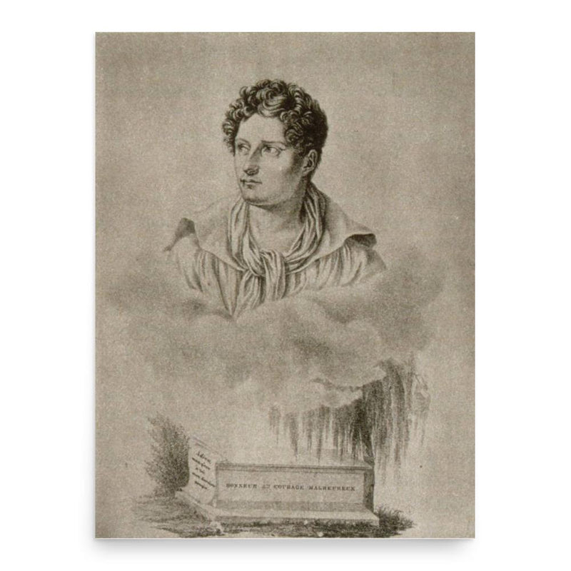 Augustin Joseph Caron poster print, in size 18x24 inches.