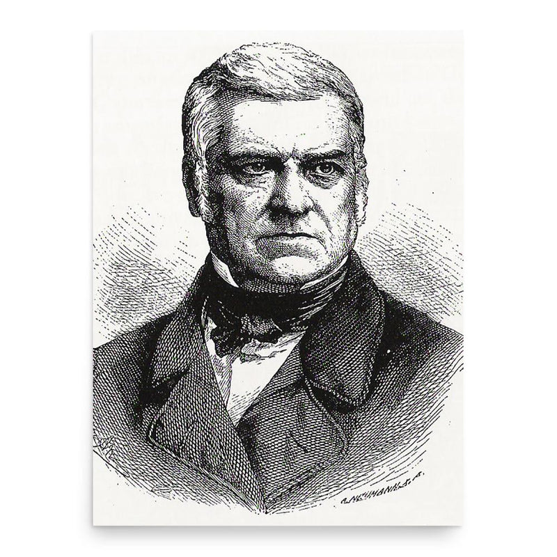 Augustin Keller poster print, in size 18x24 inches.