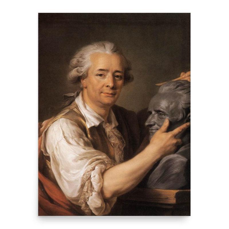 Augustin Pajou poster print, in size 18x24 inches.