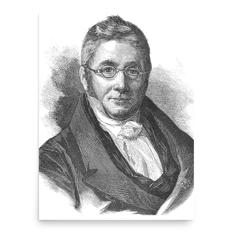 Augustin Pyramus de Candolle poster print, in size 18x24 inches.