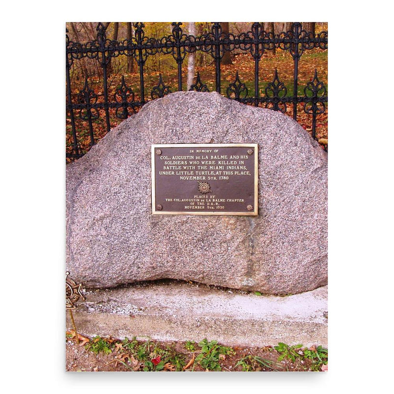 Augustin de La Balme poster print, in size 18x24 inches.