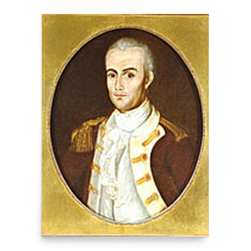 Augustin de Macarty poster print, in size 18x24 inches.