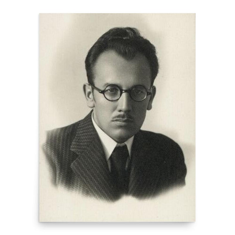 Augustinas Povilaitis poster print, in size 18x24 inches.