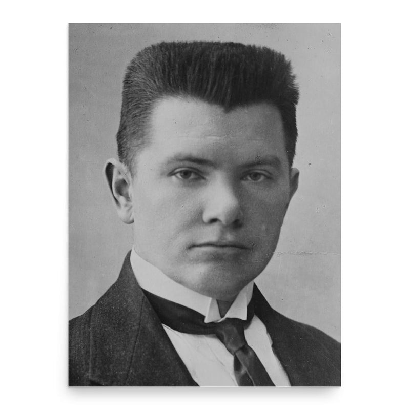 Augustinas Voldemaras poster print, in size 18x24 inches.