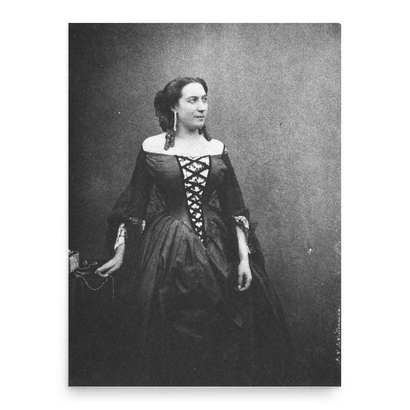 Augustine Brohan poster print, in size 18x24 inches.