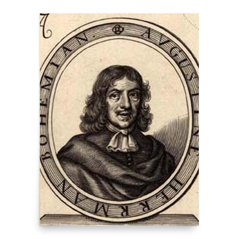 Augustine Herman poster print, in size 18x24 inches.