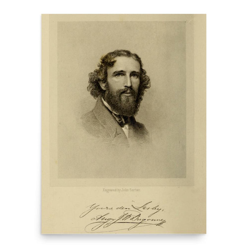 Augustine Joseph Hickey Duganne poster print, in size 18x24 inches.