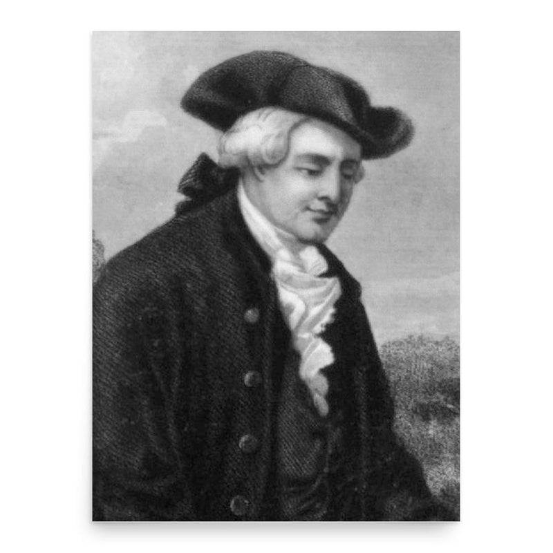 Augustine Washington poster print, in size 18x24 inches.