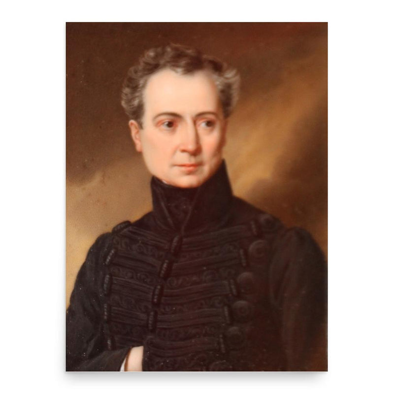 Augustinos Kapodistrias poster print, in size 18x24 inches.