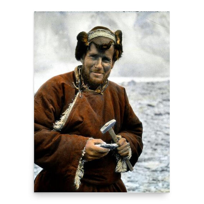 Augusto Gansser-Biaggi poster print, in size 18x24 inches.