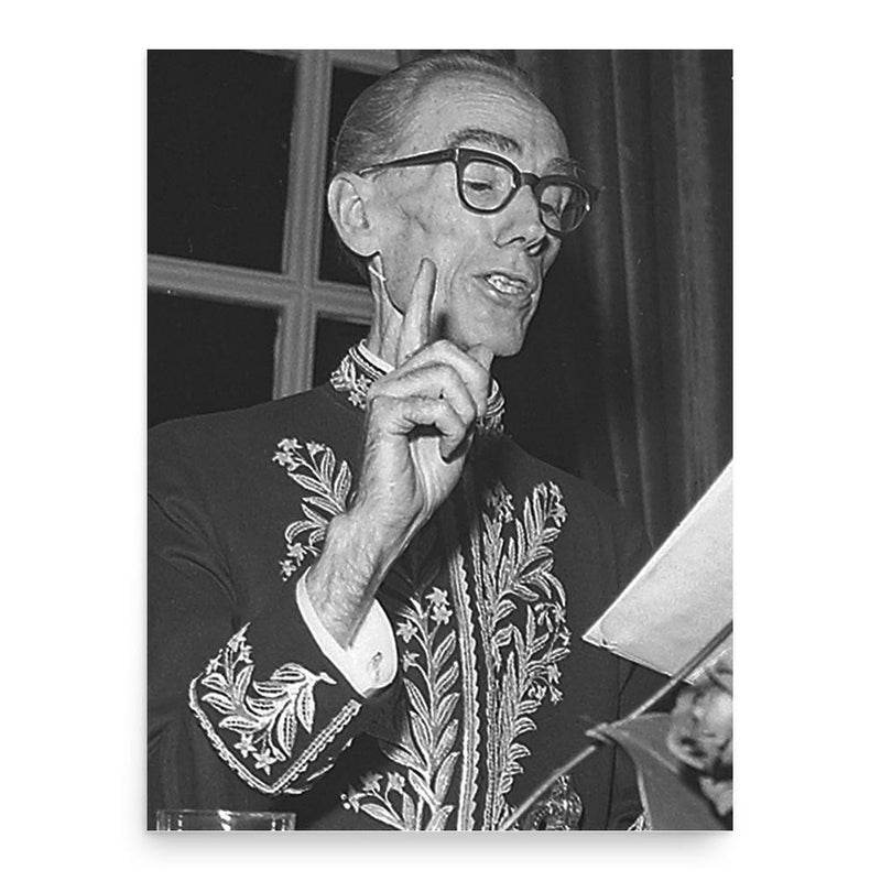 Augusto Meyer poster print, in size 18x24 inches.