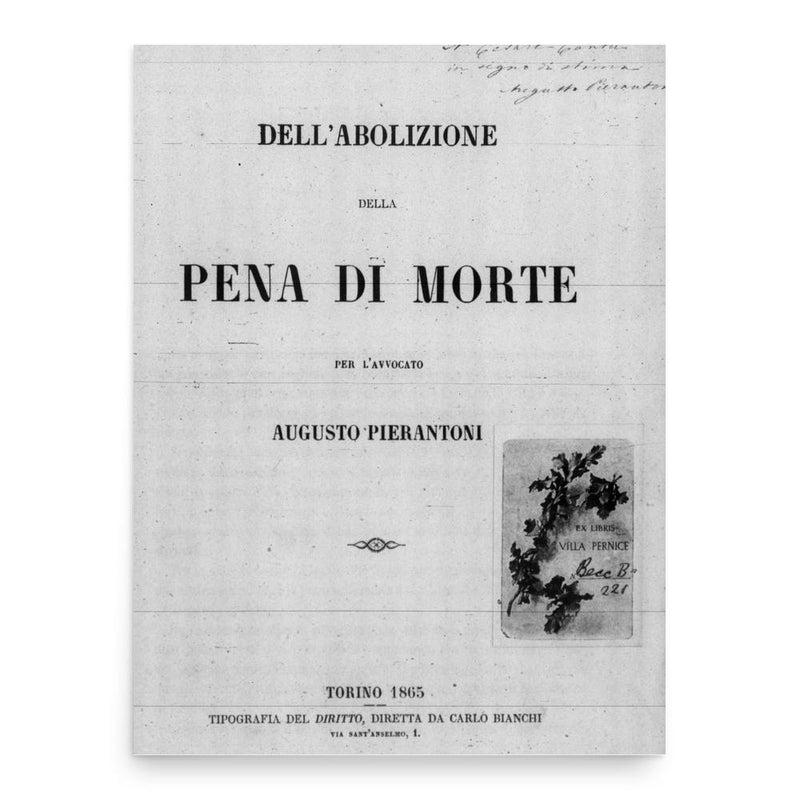 Augusto Pierantoni poster print, in size 18x24 inches.