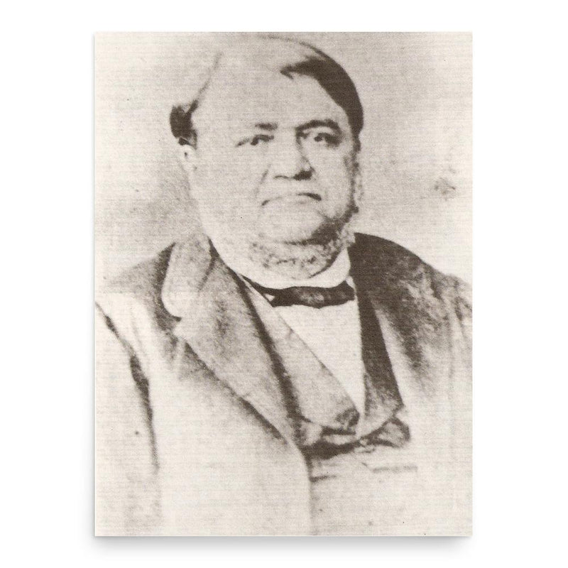 Augusto Teixeira de Freitas poster print, in size 18x24 inches.