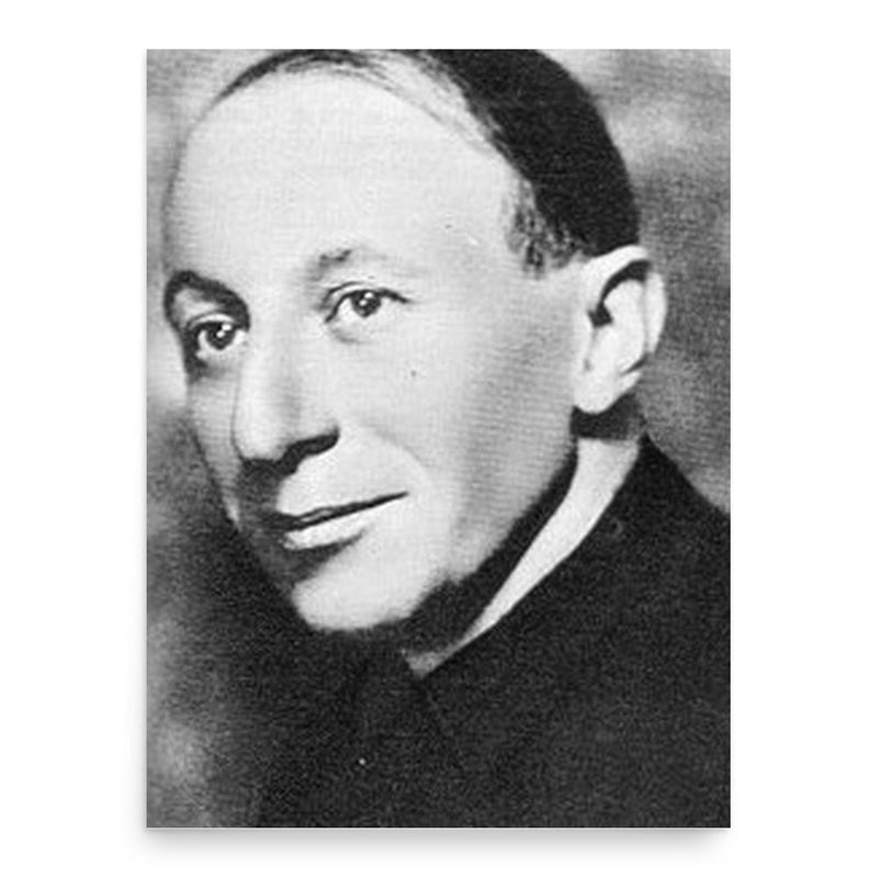 Augusto Turati poster print, in size 18x24 inches.