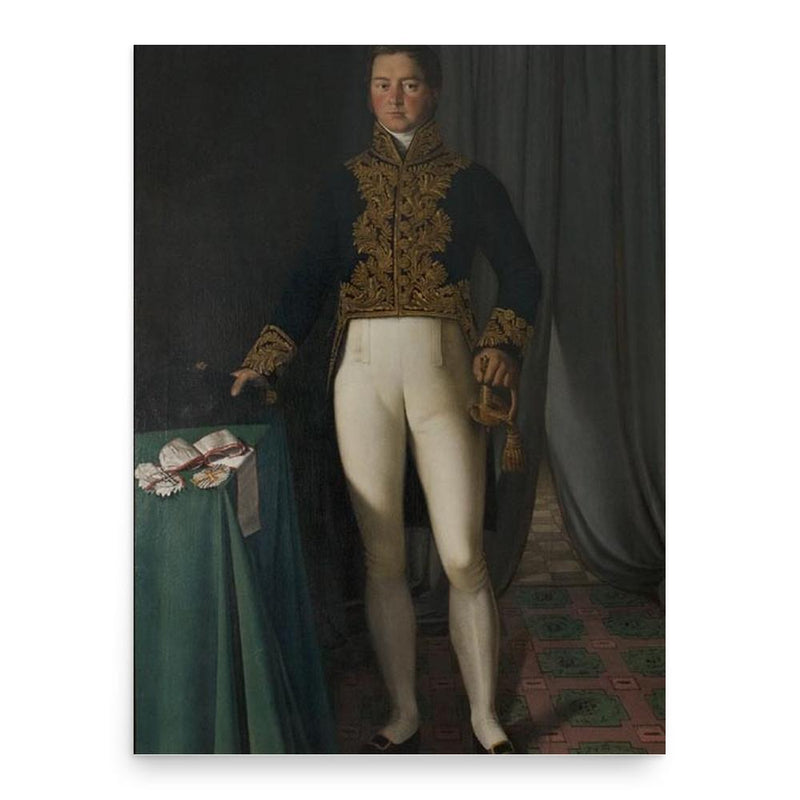 Augustus Foster poster print, in size 18x24 inches.