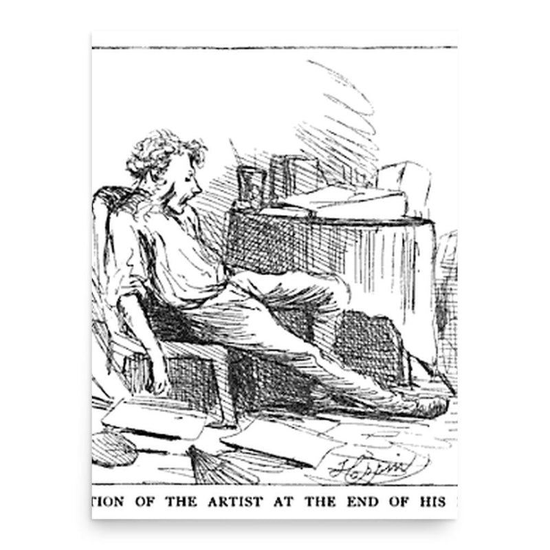 Augustus Hoppin poster print, in size 18x24 inches.