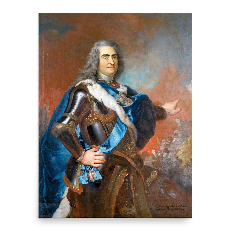 Augustus II the Strong poster print, in size 18x24 inches.