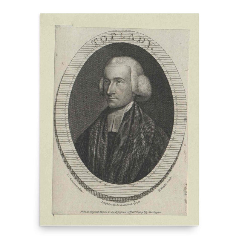 Augustus Toplady poster print, in size 18x24 inches.