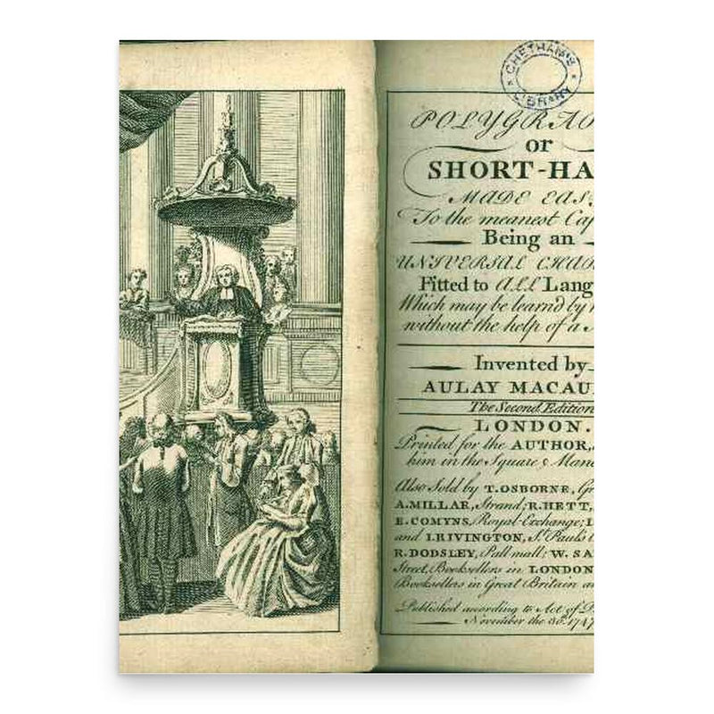 Aulay Macaulay poster print, in size 18x24 inches.