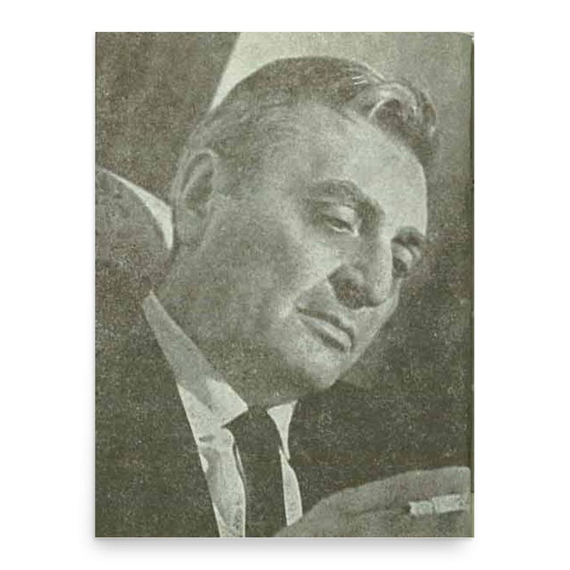 Aurel Baranga poster print, in size 18x24 inches.