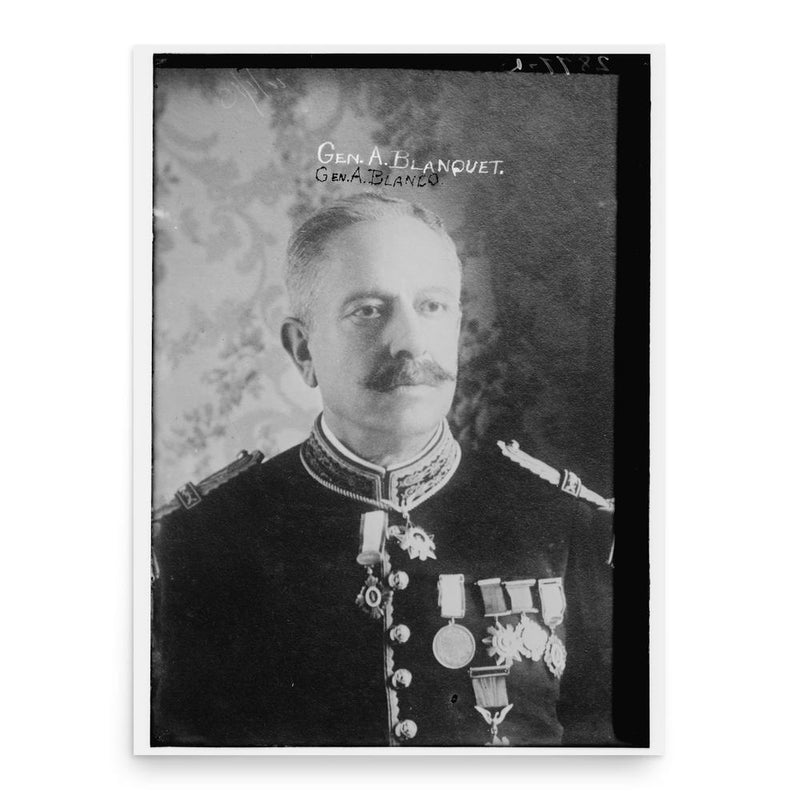 Aureliano Blanquet poster print, in size 18x24 inches.