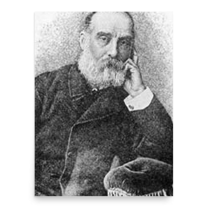 Aurelio Saffi poster print, in size 18x24 inches.