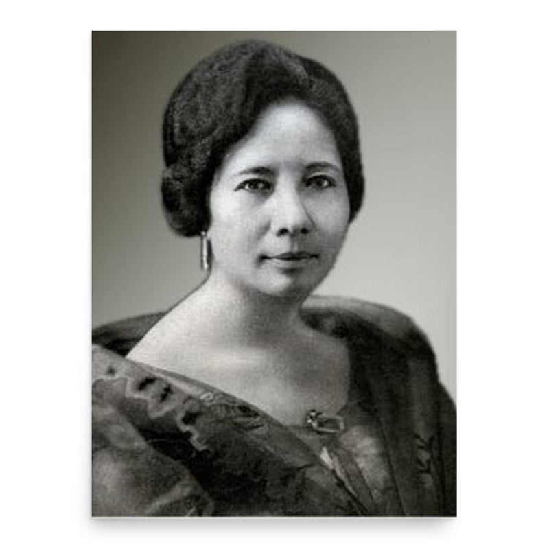 Aurora Quezon poster print, in size 18x24 inches.