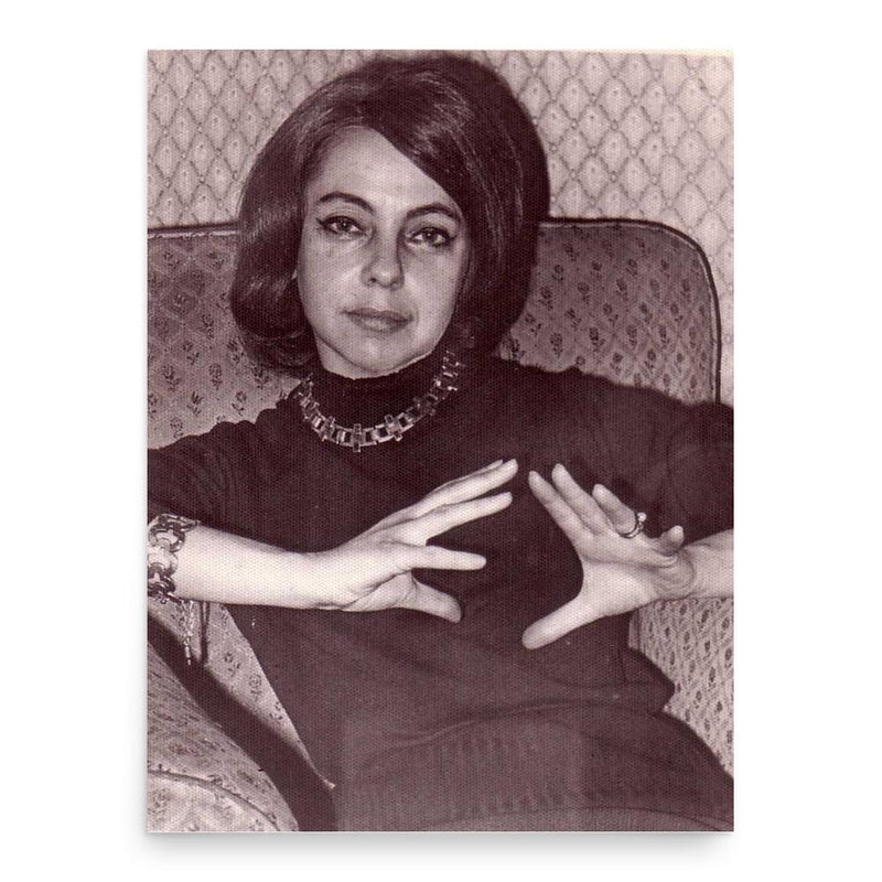 Aurora de Albornoz poster print, in size 18x24 inches.