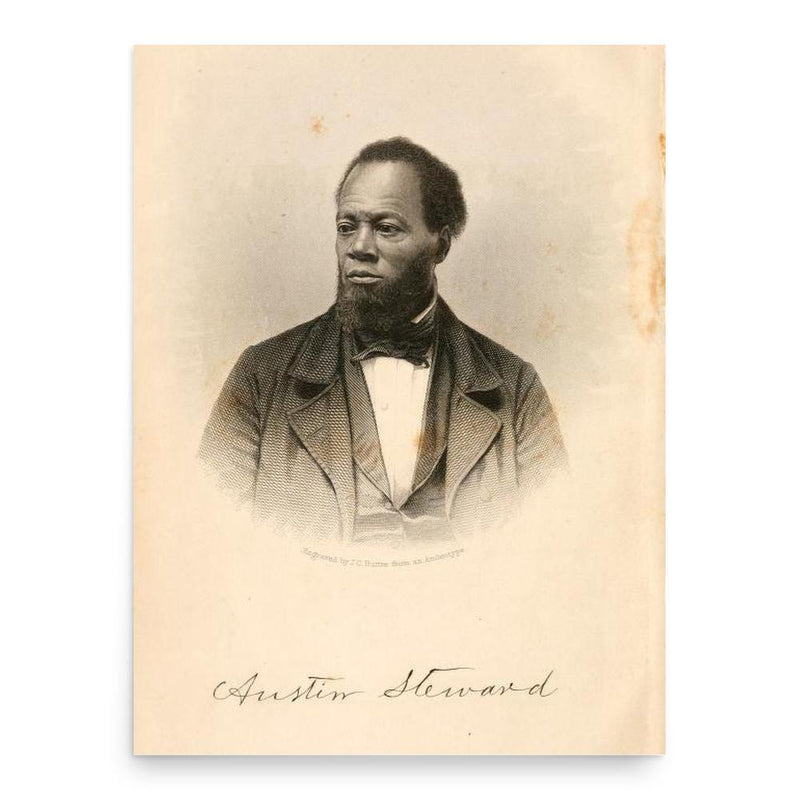 Austin Steward poster print, in size 18x24 inches.