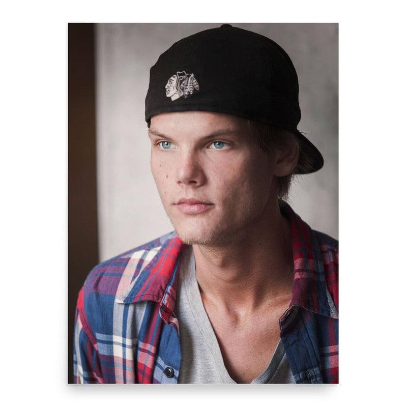 Avicii poster print, in size 18x24 inches.