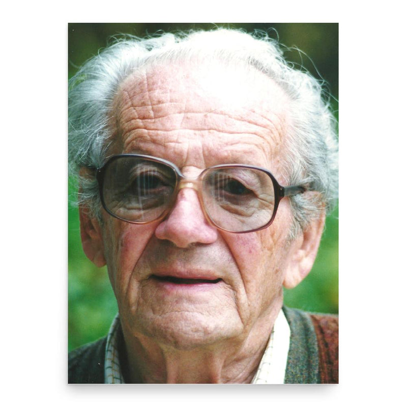 Avraham Fahn poster print, in size 18x24 inches.