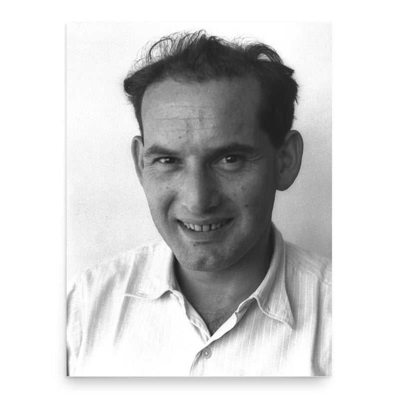 Avraham Harman poster print, in size 18x24 inches.