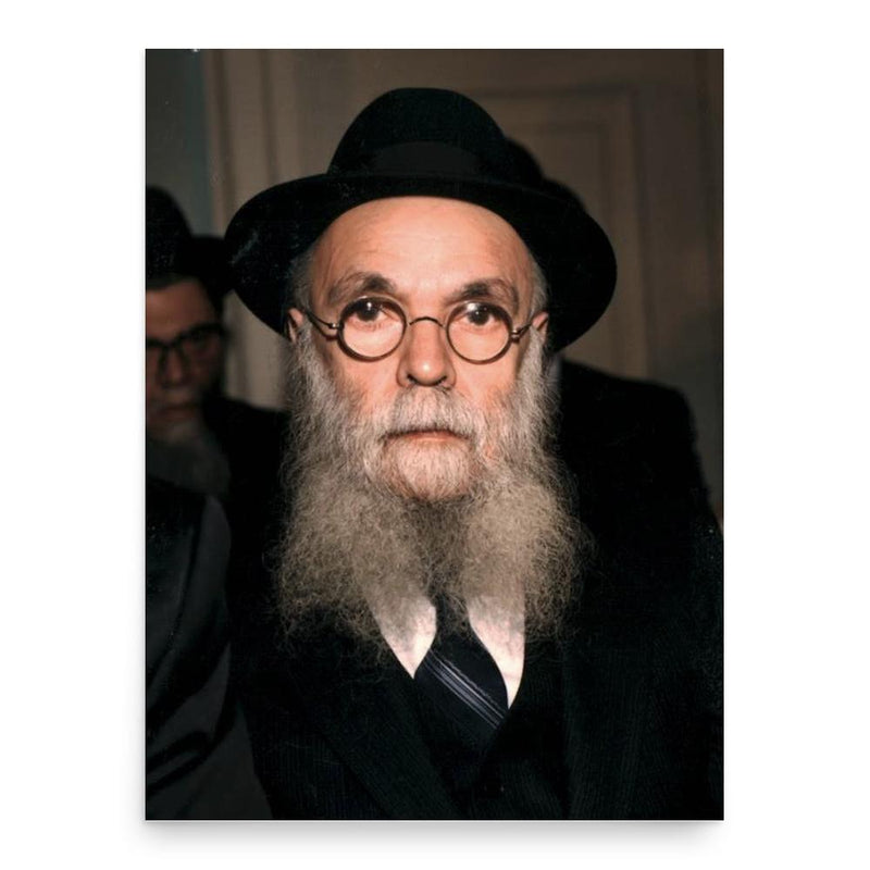 Avraham Yaakov Pam poster print, in size 18x24 inches.